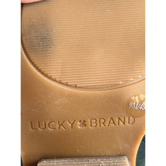 Lucky Brand Size 9M Suede Block Heel Western Casual Mid Calf Boots - Picture 8 of 9